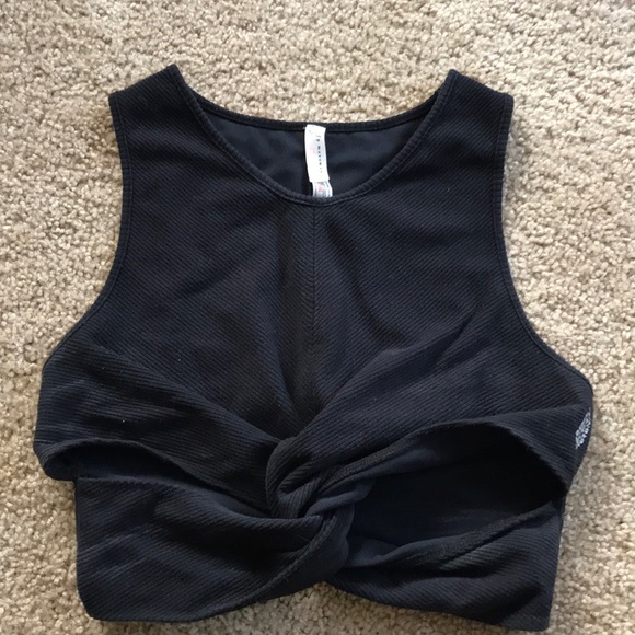 Free People Tops - free people movement crop top w/ knotted front